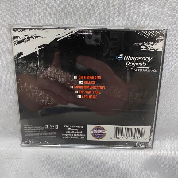 Rhapsody Originals Timbaland DVD Live Music Video With Case By Timbaland - Picture 3 of 6